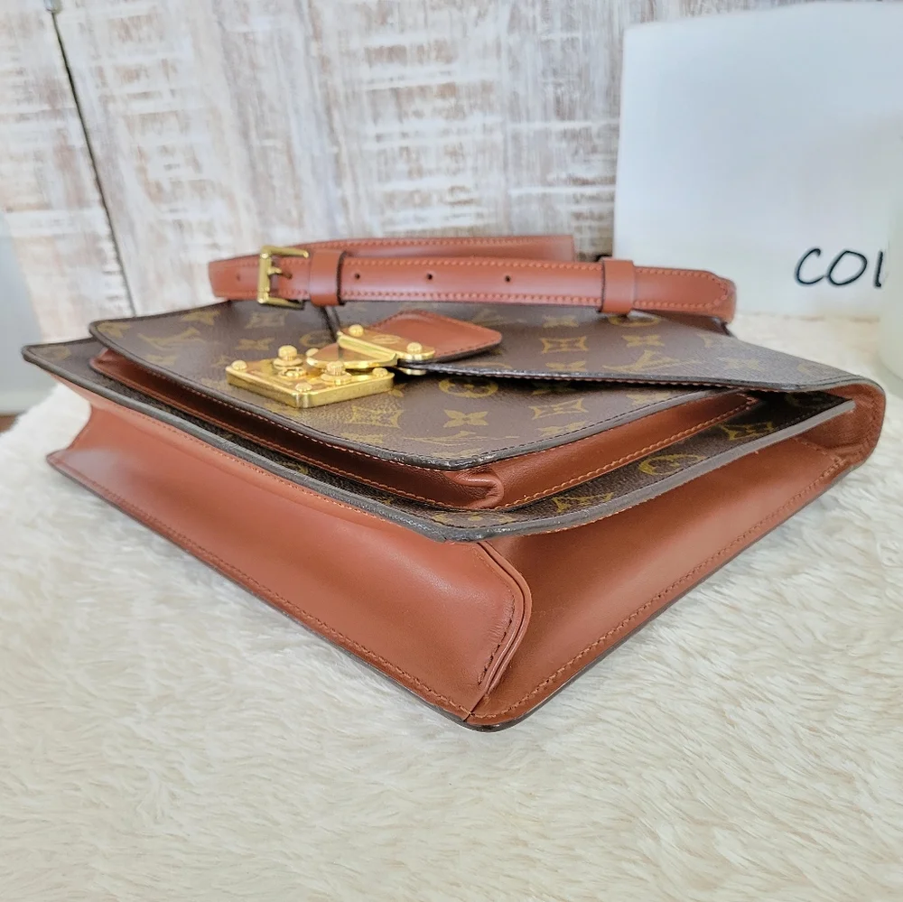 💕DISCONTINUED Very Rare Crossbody/ Shoulder Bag LOUIS VUITTON "Monceau" - Picture 9 of 16
